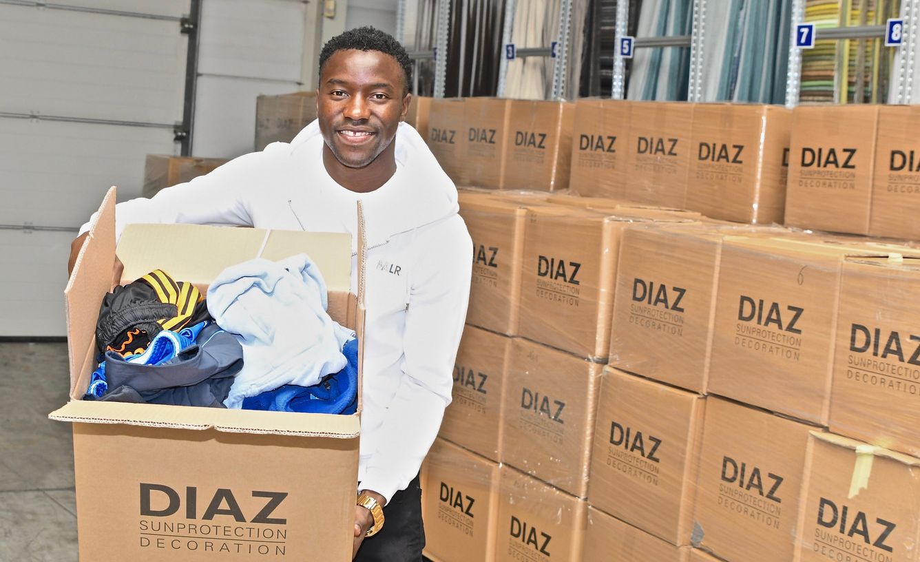 Zambian Striker Fashion Sakala Jr. To Donate Clothes & Sports Apparel To His Village