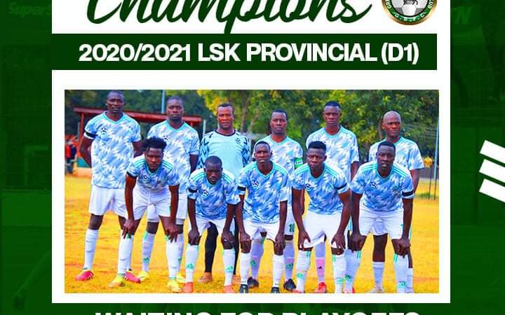 Young Green Buffaloes Win 'FAZ Lusaka Province Division 1' Championship.