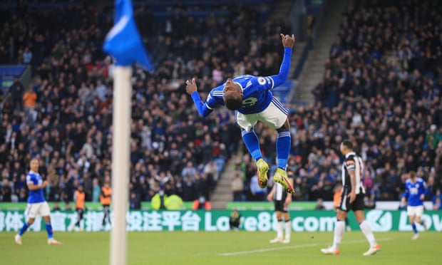 Leicester bounced back While Patson Daka celebrates with a backflip after scoring Against Newcastle United