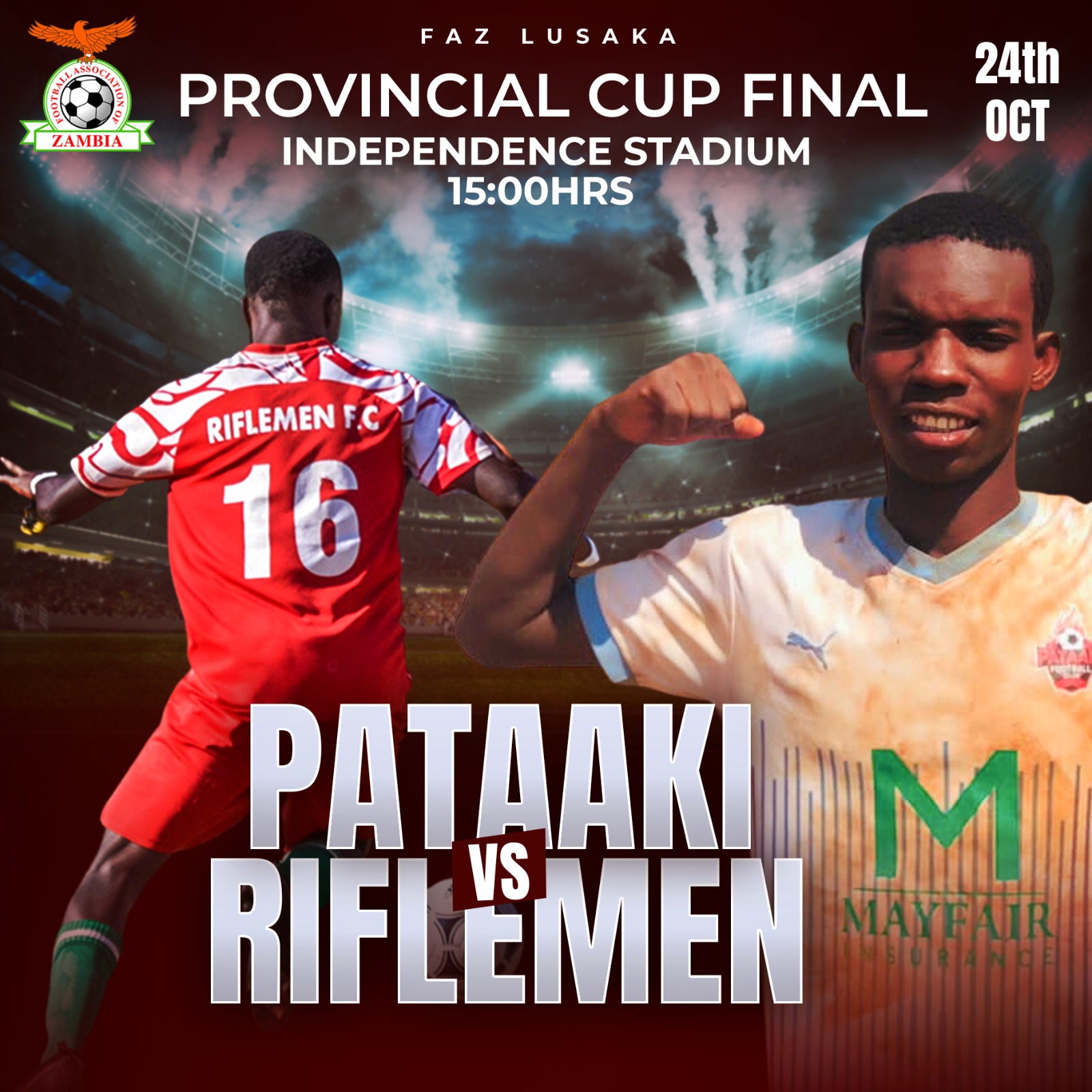 Lusaka Cup Final 2023: Pataaki vs. Riflemen Showdown