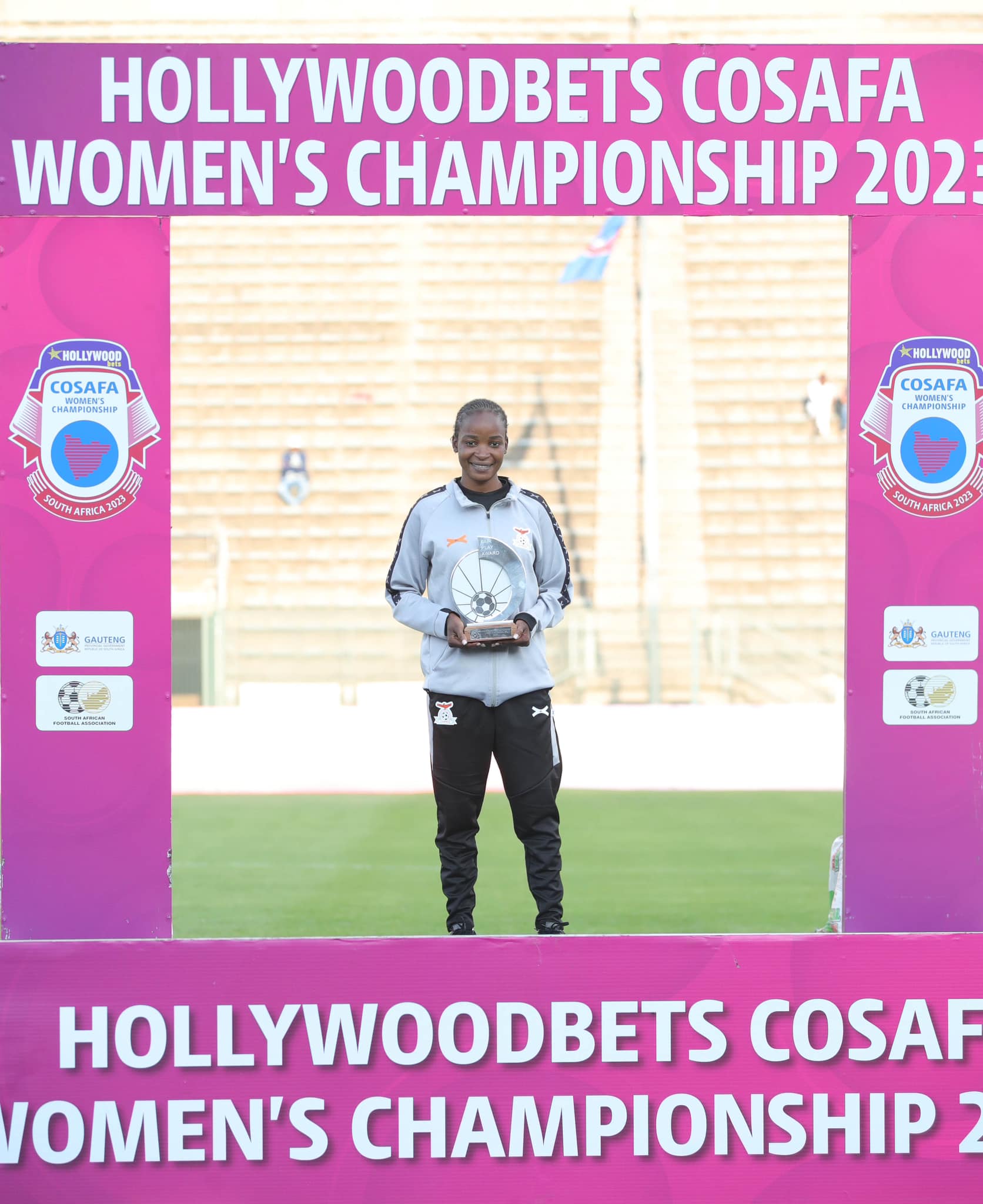 Lushomo Mweemba Fair Play Champion of COSAFA Women's Final