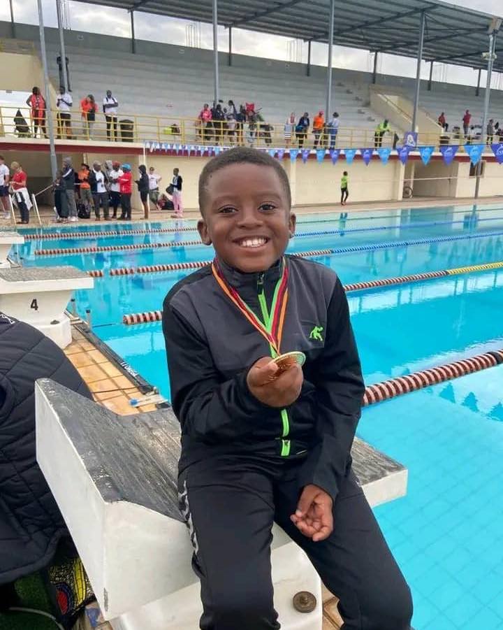 Ethan Jere, the Eight-Year-Old Aquatic Dynamo, Shatters Records at Second League Swimming Gala