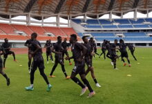 Chipolopolo Engage in Training Session at Heroes Stadium