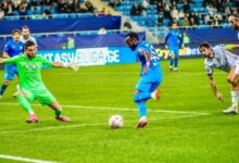 Justin Shonga Shines with Goal and Assist in FC Gagra's 4-3 Victory Against Samtredia in Georgia's Erovnuli Liga