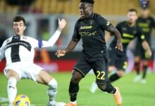 Lameck Banda Plays in U.S Lecce's Draw, Extending Winless Streak to 10 Games