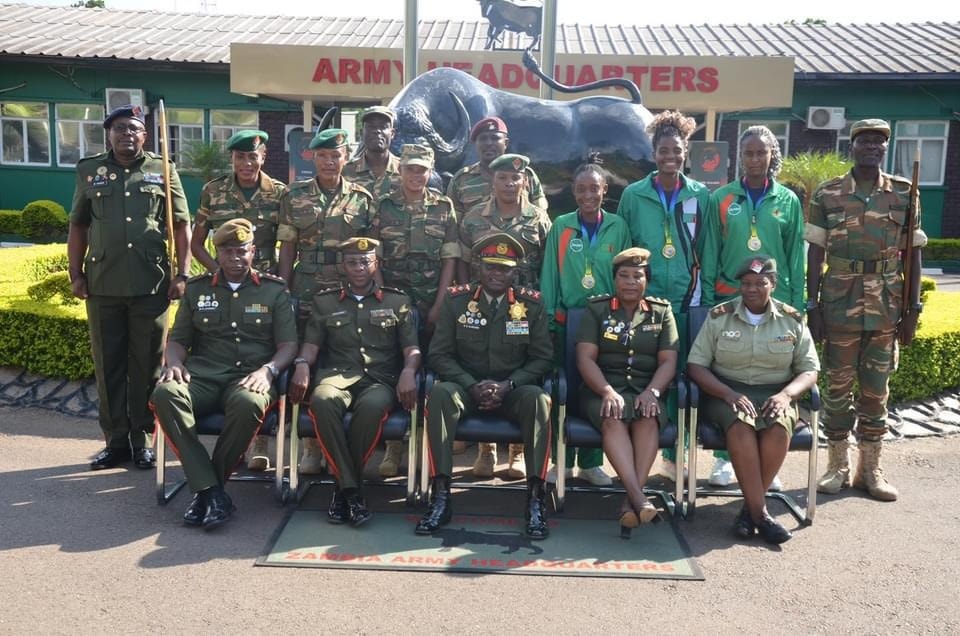 Zambia Army Honors Africa Netball Cup Winners