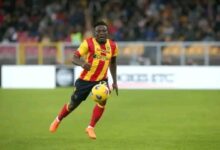 Zambian Winger Lameck Banda Shines as Lecce Ends Winless Streak with 2-1 Victory