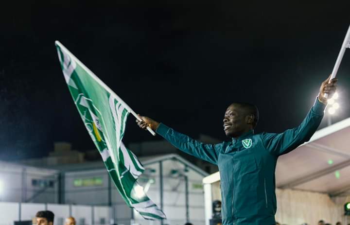 Kelvin Mubanga Kampamba Introduced to Al Nasr Benghazi Supporters