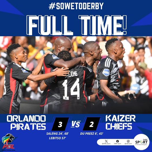 Buccaneers' First League Double over Kaizer Chiefs Since 2008/09