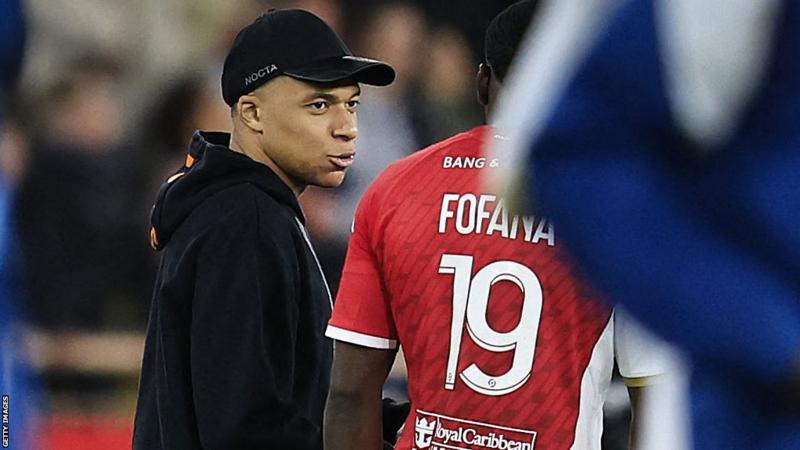 Mbappe Subbed at Half-Time in Monaco Draw