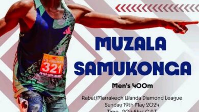 ZAMBIA'S MUZALA SAMUKONGA SET FOR ACTION AT RABAT/MARRAKECH WANDA DIAMOND LEAGUE