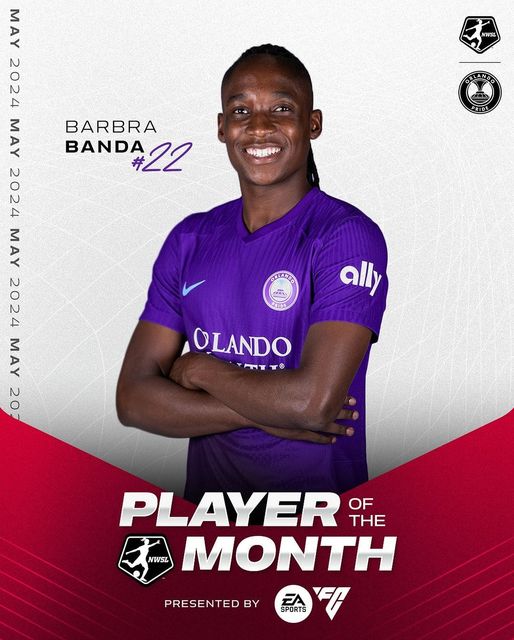 Barbra Banda Named NWSL Player of the Month for May