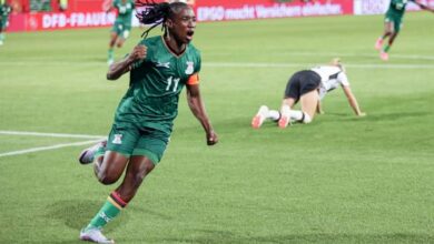 Barbra Banda Anticipates Challenging Clash with Germany