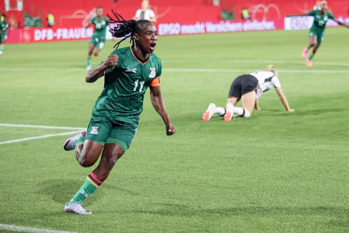 Barbra Banda Anticipates Challenging Clash with Germany