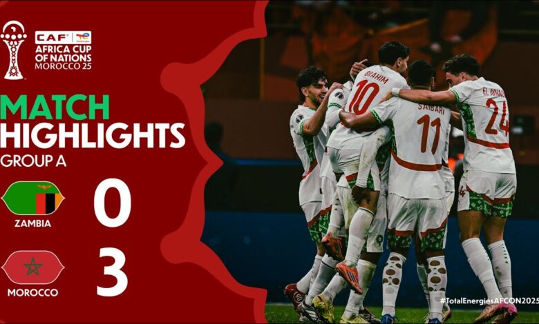MTACH HIGHLIGHTS | Zambia 🆚 Morocco AFCON2025