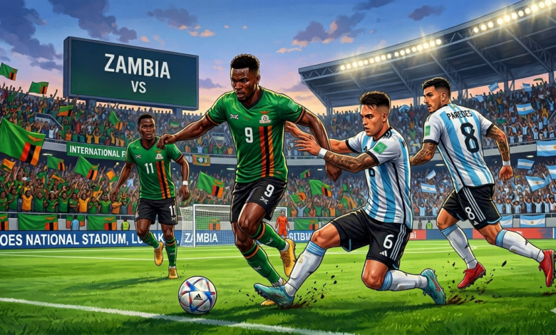 Zambia to Lock Horns with Argentina in International Friendly